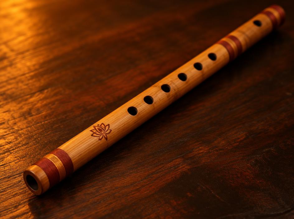 A bamboo bansuri, the classical Indian flute